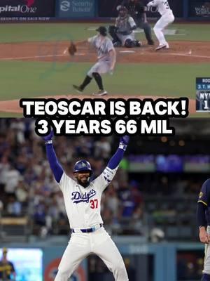 guess whos coming back to the world series champs! Teoscar Hernandez signs for 3 years 66 million. #dodgers #dodgerstadium #dodgerbaseball #losangeles #WorldSeries #teoscarhernandez #MLB #mlbnews #homerun #baseball 