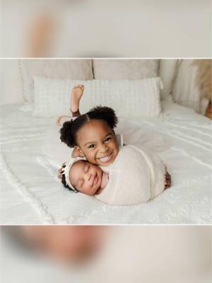 They say a sister is a built in best friend! #sisters #bestfriend #babygirl #newbornphotographer #fyp #fyppage #atlantaphotographer #babysmiles #newbornphotoshoot #babytiktok #littlesister #capcut #trending #fyppage #creatorsearchinsights #creator 