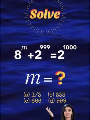 Can you find “m” without a calculator? #mentalmath #mathchallenge #algebra #mathteacher #algebrahelp 