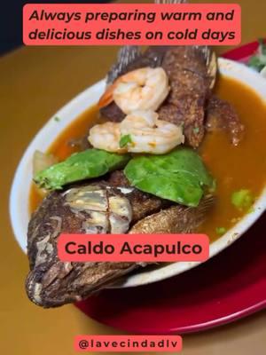 Warm up this cold season with our delicious Caldo Acapulco! 🥣🌊 Packed with fresh flavors and the perfect comfort for chilly days. ❄️🔥 Come and taste the warmth!  #CaldoAcapulco #WinterComfortFood #mexicanfood #lasvegas #brunch #lunch #dinner #coldweather #handmadetortillas #mexicansoup #mojarra #shrimp #caldo #soup #lavecindad #lavecindadlv #lavecindadvibes #fyp #fypシ #trending #food #lasvegastiktok #vegastiktok #foodtiktok #FoodTok #restauranttiktok #lavecindadtiktok #foodoftiktok 