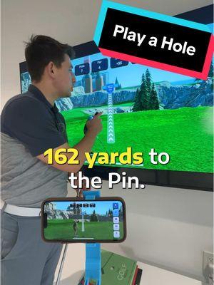 Can I Make Par ⛳️ Playing a Par 3 on the Golf Daddy Golf at Home #golf #golfdaddy #golfathome 