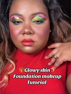 🎄It’s Beginning to Look A lot Like Christmas🎄 (Glowy Skin Foundation Makeup Routine) ✨🌟 Glow Getter Alert! 🌟✨ Elevate your skin game with the ultimate glowing foundation routine! 💖✨ It’s time to embrace your natural radiance and shine brighter than ever! ✨💫 Start with a luminous primer to create that perfect canvas, then blend in your favorite foundation for a flawless finish. 💁🏾‍♀️✨ Don’t forget to add a touch of concealer to brighten those under-eye circles! 🥰 Finish off with a dash of highlighter on the high points of your face for that mesmerizing glow! 🌈💦 Remember, beauty starts from within, so hydrate and nourish your skin, too! 💧💖 Let your inner light shine through and be your own kind of beautiful!  🌟💕 Are you ready to glow? Let’s connect! FOLLOW ME 👉🏾👉🏾👉🏾@talkintoya247 on all socials! 💛 🎄 DETAILS🎄 PRIMER & FACE: @hudabeautyshop - faux filter color corrector * (blood orange) @Dr. BRANDT Skincare - pore refiner primer* 🎄code TALKINTOYA247 @DanessaMyricksBeauty - yummy skin lift and flex concealer (9) @Rare Beauty - soft pinch blush (grateful)* @Glamlite Cosmetics - Rick and Morty setting spray @Too Faced - cloud crush blush (watermelon rain) @makeupforever - hd skin setting powder, aqua resist eyeliner (graphite) @ONE SIZE BEAUTY - turn up the base (dark deep 25 n)*, secure the blur primer*, secure the glow* @Haus Labs by Lady Gaga - concealer (31 medium neutral) @Hourglass Cosmetics - concealer (teak) @Anastasia Beverly Hills - glow seeker highlighter (sun idol)* @MOB Beauty - cream clay bronzer * @ColourPop Cosmetics - pressed powder blush (silence) #glowymakeup #foundationroutine #makeuptutorial #MakeupRoutine #wintermakeup #makeupaddict #makeupbrushes #makeupcommunity #makeupdeals #makeupoftheday #makeupforbeginners #beginnermakeup 