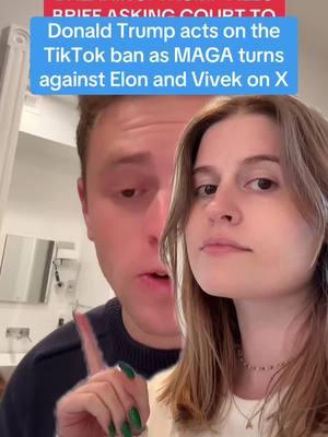 @Aaron Parnas tiktok ban update: Donald Trump asks the Supreme Court to halt or put a pause on the TikTok ban all while Elon Musk and Vivek Ramaswamy go down on Twitter #tiktokban #elonmusk 