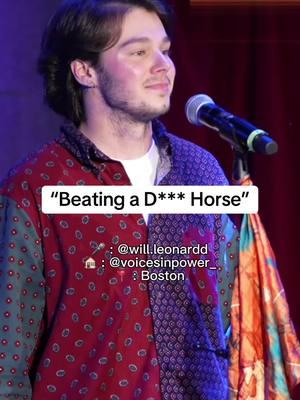 This one of them ones you have to go listen to the entire poem because.. 😮‍💨😮‍💨 🎤 @will.leonardd  🎥 @bagiimage  🏠 @citywinerybos  📍 Boston 🧡 The Place Artists Call Home  📺 Will Leonard IV - “Beating a D*** Horse“ @ Voices In Power https://youtu.be/c7adrSxtDS8  🎫 https://voicesinpower.com/apoetryopenmicexperience Hope to see you with us soon, whether live or online. What’s your favorite line or an emotion felt from this poem? 💭 #voicesinpower #poetry #openmic #boston #citywinery #citywineryboston 