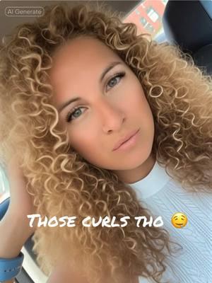 Honestly exactly how my hair looks when I do this to my own hair! 🤤🥰 #accurate #permhair #curlsfordays #aifilter 