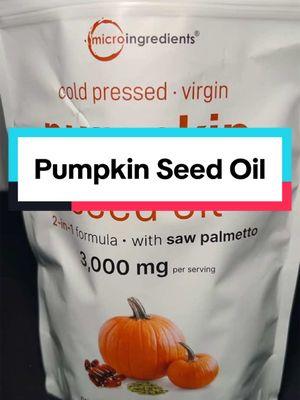 Pumpkin Seed oil #pumpkinseedoil #microingredients 