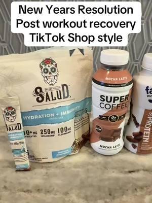 Part of a healthy New Year’s resolution that involves fitness means you need a good recovery drink. @Taste Salud and @Super Coffee mix together to give you those morning coffee vibes and solid post workout recovery drink #TikTokShop #postworkout #proteinshake #protein #tastesalud #salud #titokshopsale #CasaTikTok #tiktokpartner #weightlifting #newyearsresolution #newyearsresolution 