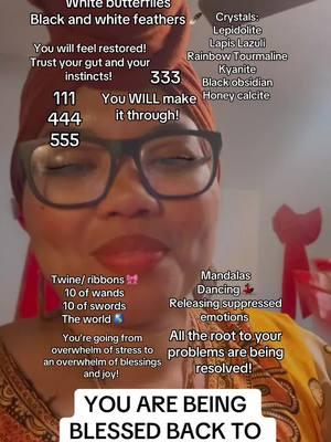 You are being blessed back to back!!! If you’ve been feeling overwhelmed, tired, stressed and worried about what’s to come! It’s because you’re closer than you think 💗😳✨ The root of your problems are dissolved and resolved!! You’re going from being overwhelmed with issues to being overwhelmed with blessings!  Thank you God for always being there, and working things out on our behalf! We are truly thankful and grateful for all that you do 🙏🏽❤️✨ Amen and Asè!!🙌🏽 #channeledmessages #channeledmessage #intuitivemessages #propheticword #propheticmessage #intuitivemessage #godisgood #fypシ゚viral 