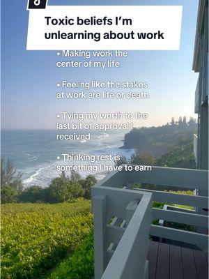 Toxic beliefs I’m unlearning about work! What would you add to this list? Comment below!⬇️ #corporatelife #toxicmindset #mindsetadvice #corporateworld #workplaceenvironment #workplaceproblems #workplacetiktok #careeradvocacy #selfadvocacy #negotiationskills #negotiationtips #corporatetips #leadershiptips #leadershipadvice #leadershipskills 