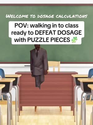 Don’t sleep on these puzzle pieces 🧩. Dimensional analysis can help you DEFEAT DOSAGE all of 2025. Come study with me Sunday at 8pm CST for live breakdown and review. Subscribe to my YT channel for more video breakdown. Be blessed!#nursingschool #creatorsearchinsights #rnstudent #lpnstudent #dosagecalculations #dimensionalanalysis 