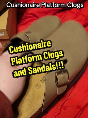 Cushionaire Platform Clogs and Sandals!!! Great deal! high quality! regular or wide width! #cushionaire #clogs #platformclogs #platform #slipon #sandals #slides #sliponshoes #tiktokshopcreatorpicks #tiktokshopholidayhaul #christmas2024 #fyf 