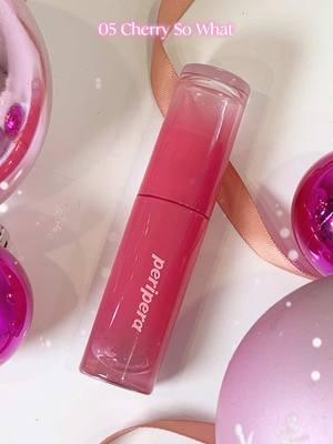 The perfect lippie for any holiday occasion! 🎆🥂💄 Easy to reapply and perfect for all your festive looks—this lippie has you covered from day to night! ✨ #peripera #periperaph #inkmoodglowytint #cherrysowhat 