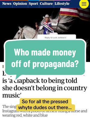 Replying to @Luck Junkies The truth about American propaganda has convinced everyone country only belongs to a certain category of people #itdoesnt #countryisforeveryone #entertainmentindustry #americanpropaganda #beyoncehalftimeshow #whitewashing #greenscreen 