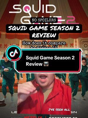 Squid game season 2 review 📺 should you watch Squid Game Netflix? #tvshows #tvtok #tvseries #tvshowrecommendation #squidgame #squidgames2 #netflixseries #whattowatchonnetflix #whattowatch #fyp @Netflix 