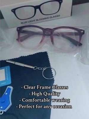 #Glasses #Comfortable #ComputerGlasses #ClearFrame #HighQuality #Fyp #ParaTodos #Mens #Women #Tiktok 