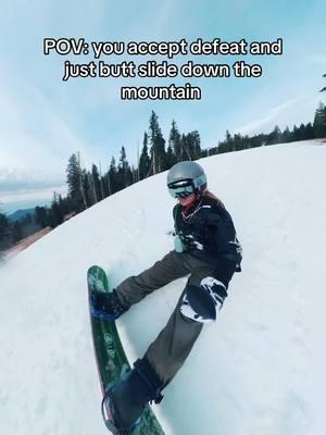 What’s more fun than snowboarding? Sliding down on your butt 🛝🍑 #snowboarding #snow #beginner #flagstaff #arizonacheck #flagstaffarizona #snowbowlarizona #snowbowl #skills #relatable 