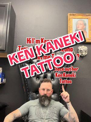 Hi, I’m Kenneth a Tattoo Artist in Arizona! Would you let me tattoo you? Check out her Ken Kaneki Tattoo! I had so much fun with this tattoo! We did it in one session.  Do you watch Tokyo Ghoul?  ________________________ #tattoo #tattoos  #tattooart  #anime #animetattoo #inked #toykoghoul #kenkaneki 