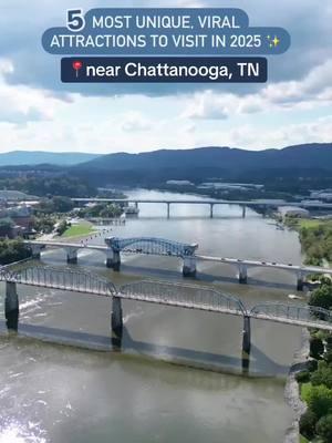 Most viral attractions of 2024 within an hour or so of Chattanooga, TN. Combined these videos reached 28 Million+ views on my IG this year 🤯   The Lost Sea in Sweetwater, TN The Caverns in Pelham, TN Tennessee Valley Railroad train rides Ruby Falls in Chattanooga, TN Rock City on Lookout Mountain check them out for things to do near Chattanooga in 2025 ✨ #chattanooga #lostsea #rockcity #rubyfalls #tennesseevalleyrailroad #thecaverns 