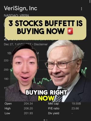 3 stocks Warren Buffett is buying right now. 👇Berkshire Hathaway acquired millions of new shares of stock in the past week #stocks #stockmarket #investing #stockstobuy #buffett #warrenbuffett #berkshirehathaway 