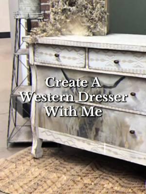 🤠🐄 Adding a western twist to this dresser with a hand-painted Highland cow and the vintage roller pattern from last vid. Loving how it’s all come together! What do you think? 🛠️✨ #westernhomedecor #highlandcowart #art #DIY #furnitureflip #furniturerefinishing #diyfurniture #upcycle  