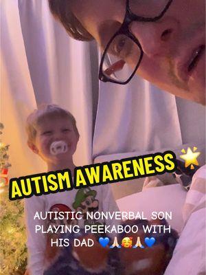 AUTISTIC NONVERBAL SON PLAYING PEEKABOO WITH HIS DAD 💙🙏🏻🥰🙏🏻💙 #autism #autismawareness #autismacceptance #autismoftiktok #autistic #autisticadult #autistictiktok #autismmom #dkane #lalo #arad #vs #battle #babymomma #babymama #dekalb #thealimoe #babyalimoe #chicago #sayitaintso #father #mother #mom #dad #son #child #children #family #friend #bestfriend #Love #happy #kiss #kisses #newborn #baby #babies #fy #fyp #foryou #foryourpage #fypシ #fypage #fypシ゚viral #viral #trending #share #duet #stitch  #trend #travel #sports 