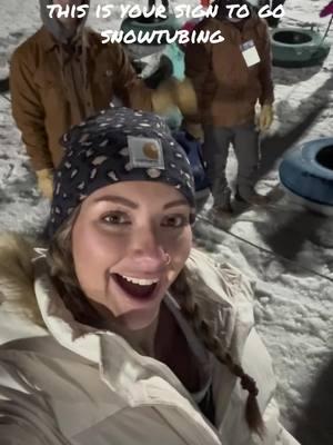 snow tubing was so fun 🤩 #snowtubingcheck #fyp #fun #snow 