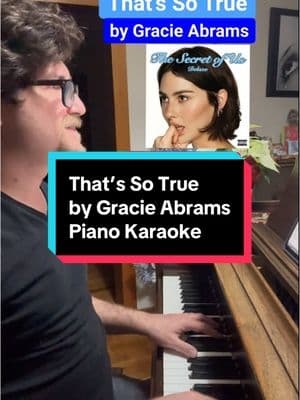 Replying to @Holly ❤️‍🔥 That’s So True by @gracie abrams Sing with me! Duet this! I got the sheet music from @Musicnotes Chords are Gb Bbm Ab for the whole song! #singwithme #pianokaraoke #piano #duetthis #gracieabrams #lovethissong #thatssotrue @GracieAbramsHQ #newmusic #pianoaccompaniment #pianist #lyrics #chords 