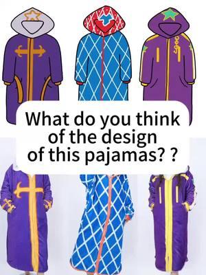 What do you think of the design of this pajamas? ?#JoJoBizarreAdventure #AnimeMerch #Sleepwear #Cosplay #JoJoFans #fyp 