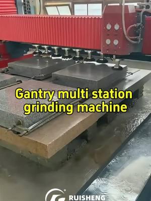 Tombstone gantry multi station polishing machine with automatic tool changer #stonemachine #polishingmachine 