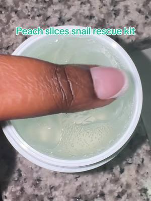 The entire kit is top tier!! Had to get the backup since I’ve been on my skincare journey seriously. #snailrescue #snailrescuetrio #peachslices #peachslicesskincare #jellymask #skincare 