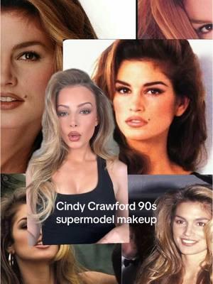 The perfect Cindy Crawford 90s makeup ✨  Face:  @Haus Labs by Lady Gaga  @Fenty Beauty  @rhode skin  Eyes: @makeupbymario  @Charlotte Tilbury  @Wonderskin Beauty  Lips: @MAC Cosmetics USA  #90ssupermodel #90smakeup #cindycrawford #bombshellmakeup 