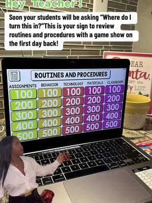 Refresh their sweet little memories on day one after winter break with this routines and procedures game show! #afterwinterbreak #backfromwinterbreak #middleschoolteacher #teacherlife #teachertips 