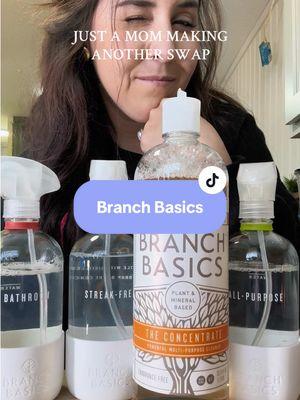 I love that @Branch Basics makes it easy to use a concentrate form, and alittle goes! I love that it also comes in glass bottle. I have been using them about two weeks and I am pleasantly surprised 🤍 #branchbasics #lowtox #lowtoxliving #cleaningtok #scrunchymama #naturalcleaning #easycleaning #cleaninghack 