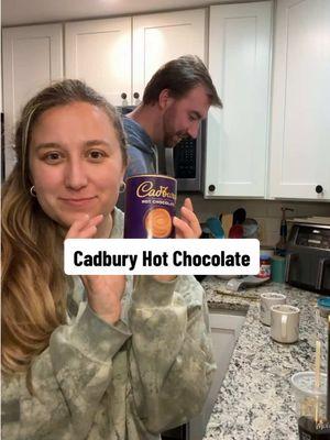 what’s the best hot chocolate? ☕️#hotchocolate #cadbury #tastetest #husbandandwife 