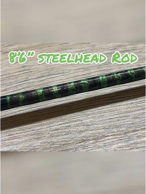 Green goblin is ready for steelhead throdlin! #wilkinscustomrods #buildingthebestanglers #customrodbuilding #customrodbuilder #fyp #customfishingrods #smallbuisness #epoxy #marbling #fishtok #teamrainshadow 