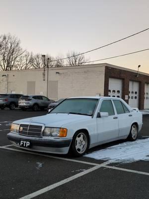 If you're cold, they're cold. Bring them in #euro #benz #mercedes #merc #190e #cartok #winter 