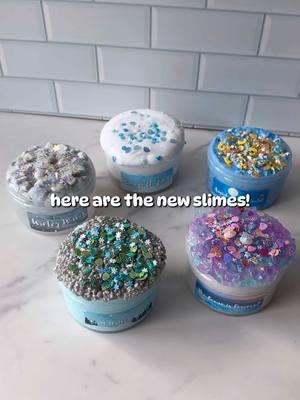 here are the new slimes releasing tomorrow!🌊  #bleuslimes #slimerestock #satisfyingvideo #DIY 