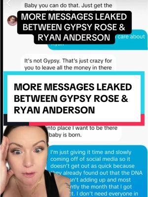 MORE MESSAGES LEAKED BETWEEN  GYPSY ROSE & RYAN ANDERSON.. ALLEGEDLY #tiktoktea #truecrimetok #gypsyrose #gypsyroseblanchard #gypsyroseblanchardcase #ryananderson #kenurker #greenscreen 