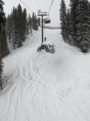 Rad records. skier hitting  the Biggest Rock Jump (Hollywood)  of the 2024 year @BrightonResort #skiing #flip #balls #gram #fyp #bca #ABC #snow #helmet 