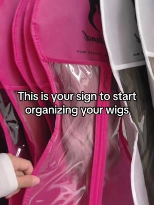 Organize your wigs in style 💞 #wigorganizationmadeeasy #wigstoragebag #wigstoragesolution #wighacks #organizeinstyle #wigbags #wigorganization #wigorganizer 