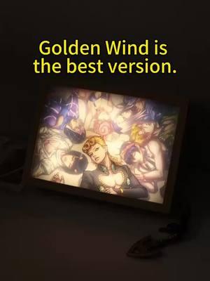 Golden Wind is the best version.#JoJo #GoldenWind #AnimeArt #LightUpArt #JoJoMerch #fyp 