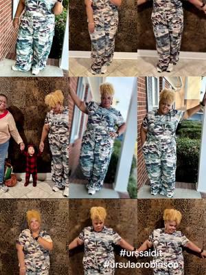 In love with this @ninaparker @Macy’s camouflage pant set….So in love I had to do a photo shoot!! Thank you#ninaparker #macys #urssaidit #ursulaorobinson #christmas #christmasgift 