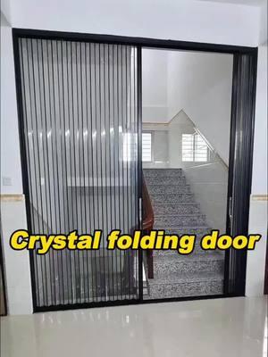 Crystal folding door,Practical and easy to install. #foldingdoors #pvcdoor #partitiondoor #pvcfoldingdoor #partitiondoor #aluminum #factory #deco #tottme #tottmetal