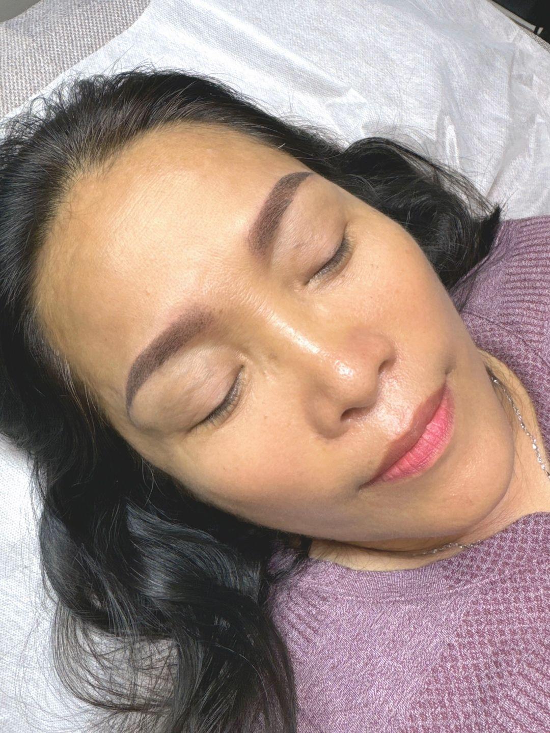 #မျက်ခုံးတက်တူး #powderbrows  #eyebrowtattoo #Darle_Beauty_Lounge