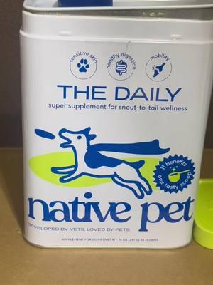 Native Pet El diario 11 en 1 Suplemento en polvo para el apoyo de todo el cuerpo de los perros #nativepet  #suplementoenpolvo #suplementosnaturales #suplementoparaperros #alimentoparaperros #parati #fyp #productosnaturales🌱🍃🍵 #TikTokShop #shop #tienda #ventas #compras #comprastiktok #ventastiktok #tiendadetiktok #escaparatetiktok #ventasonline 