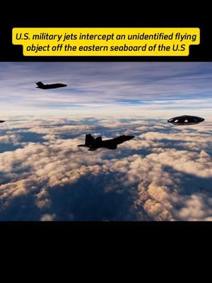 U.S. military jets intercept an unidentified flying object off the eastern seaboard of the United States. #usaf #usa #fighterjet #usnavy #military #f14b #f22raptor #f35lightning #f35 #ufo #dcs This video was created digitally