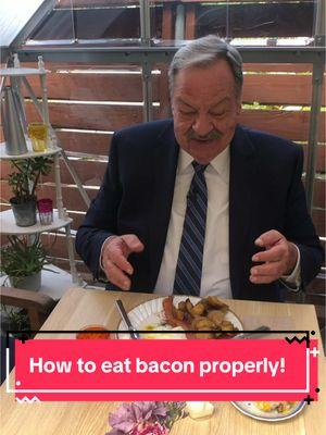 How to eat bacon properly!! #Foodie #Foodie #wtfwhatthefork #Foodie #foryourpage #foryoupageofficial #foryou #fyp #foryoupage #christmas #trending #tiktokviral #following #breadtok #manners #etiquette #viralvideo #latest #Tiktok #tiktokindia #shopify #breakfast 