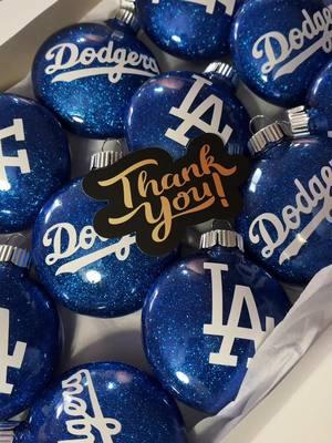 Thank you so much for your order! 💙  #dodgers #ornaments #christmas 