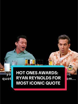 you voted... and the most iconic quote on hot ones in 2024 is from... @vancityreynolds with "i cheat at wordle" 💀💀💀 #hotones #ryanreynolds