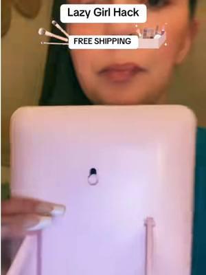 LAZY GIRL MAKE UP VANITY HACK  & it’s PINK 💗💄#viralvideo #viralshop #viraltiktok #tiktokshopfinds #makeuphacks #hack #grwmroutine #usa_tiktok #